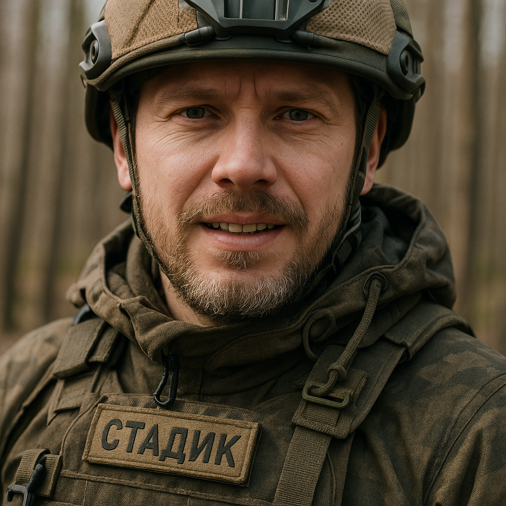 Стадик в военной форме